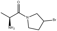 (S)-2-AMino-1-(3-broMo-pyrrolidin-1-yl)-propan-1-one 结构式