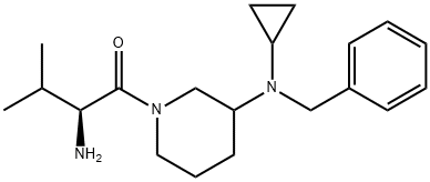 (S)-2-AMino-1-[3-(benzyl-cyclopropyl-aMino)-piperidin-1-yl]-3-Methyl-butan-1-one 结构式