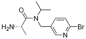 (S)-2-AMino-N-(6-broMo-pyridin-3-ylMethyl)-N-isopropyl-propionaMide 结构式