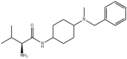 (S)-2-AMino-N-[4-(benzyl-Methyl-aMino)-cyclohexyl]-3-Methyl-butyraMide 结构式