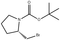 (S)-2-溴甲基-吡咯烷-1-羧酸叔丁酯 结构式