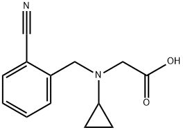 [(2-Cyano-benzyl)-cyclopropyl-aMino]-acetic acid 结构式