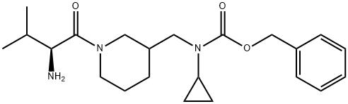 [1-((S)-2-AMino-3-Methyl-butyryl)-piperidin-3-ylMethyl]-cyclopropyl-carbaMic acid benzyl ester 结构式