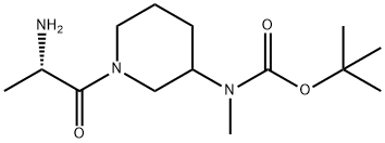 [1-((S)-2-AMino-propionyl)-piperidin-3-yl]-Methyl-carbaMic acid tert-butyl ester 结构式