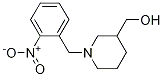 1-(2-硝基-苄基)-哌啶-3-基]-甲醇 结构式