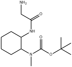 [2-(2-AMino-acetylaMino)-cyclohexyl]-Methyl-carbaMic acid tert-butyl ester 结构式