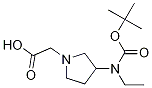 [3-(tert-Butoxycarbonyl-ethyl-aMino)-pyrrolidin-1-yl]-acetic acid 结构式