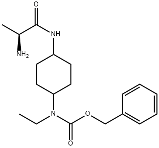 [4-((S)-2-AMino-propionylaMino)-cyclohexyl]-ethyl-carbaMic acid benzyl ester 结构式