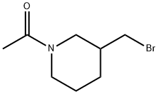 1-(3-BroMoMethyl-piperidin-1-yl)-ethanone 结构式