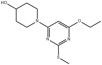 1-(6-乙氧基-2-甲硫基-嘧啶-4-基)-哌啶-4-醇 结构式