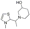 1-[1-(3-甲基-1,3-二氢-噻唑-2-基)-乙基]-哌啶-3-醇 结构式