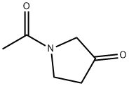 1-乙酰基-吡咯烷-3-酮 结构式