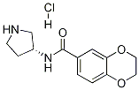 2,3-二氢-苯并[1,4]二氧杂环己烯-6-羧酸(R)-吡咯烷-3-基酰胺盐酸盐 结构式