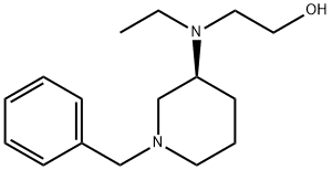 2-[((S)-1-Benzyl-piperidin-3-yl)-ethyl-aMino]-ethanol 结构式