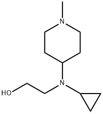 2-[Cyclopropyl-(1-Methyl-piperidin-4-yl)-aMino]-ethanol 结构式