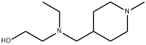 2-[Ethyl-(1-Methyl-piperidin-4-ylMethyl)-aMino]-ethanol 结构式