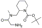 2-{[(2-AMino-acetyl)-Methyl-aMino]-Methyl}-piperidine-1-carboxylic acid tert-butyl ester 结构式