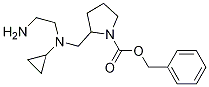 2-{[(2-AMino-ethyl)-cyclopropyl-aMino]-Methyl}-pyrrolidine-1-carboxylic acid benzyl ester 结构式