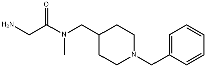 2-AMino-N-(1-benzyl-piperidin-4-ylMethyl)-N-Methyl-acetaMide 结构式