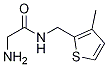 2-氨基-N-((3-甲基噻吩-2-基)甲基)乙酰胺 结构式