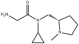 2-AMino-N-cyclopropyl-N-((S)-1-Methyl-pyrrolidin-2-ylMethyl)-acetaMide 结构式