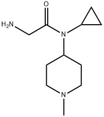 2-AMino-N-cyclopropyl-N-(1-Methyl-piperidin-4-yl)-acetaMide 结构式