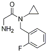 2-氨基-N-环丙基-N-(2-氟苄基)乙酰胺 结构式