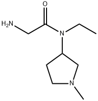 2-AMino-N-ethyl-N-(1-Methyl-pyrrolidin-3-yl)-acetaMide 结构式