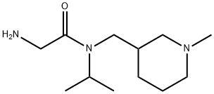 2-AMino-N-isopropyl-N-(1-Methyl-piperidin-3-ylMethyl)-acetaMide 结构式