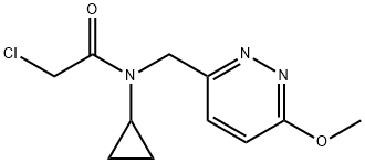 2-Chloro-N-cyclopropyl-N-(6-Methoxy-pyridazin-3-ylMethyl)-acetaMide 结构式