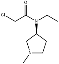 2-Chloro-N-ethyl-N-((S)-1-Methyl-pyrrolidin-3-yl)-acetaMide 结构式