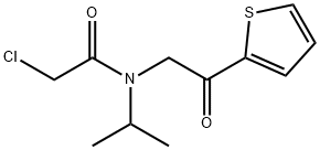 2-Chloro-N-isopropyl-N-(2-oxo-2-thiophen-2-yl-ethyl)-acetaMide 结构式