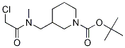 3-{[(2-Chloro-acetyl)-Methyl-aMino]-Methyl}-piperidine-1-carboxylic acid tert-butyl ester 结构式