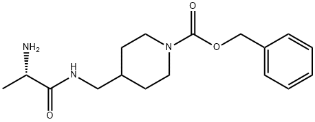 4-[((S)-2-AMino-propionylaMino)-Methyl]-piperidine-1-carboxylic acid benzyl ester 结构式