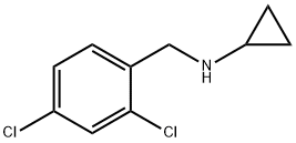 N-(2,4-二氯苄基)环丙胺 结构式