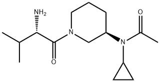 N-[(R)-1-((S)-2-AMino-3-Methyl-butyryl)-piperidin-3-yl]-N-cyclopropyl-acetaMide 结构式