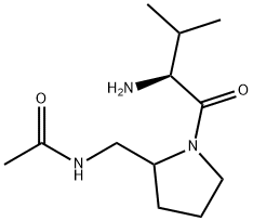 N-[1-((S)-2-AMino-3-Methyl-butyryl)-pyrrolidin-2-ylMethyl]-acetaMide 结构式