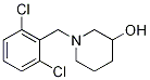 1-(2,6-二氯-苄基)-哌啶-3-醇 结构式