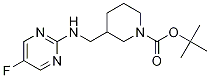 3-[(5-氟嘧啶-2-基氨基)-甲基]-哌啶-1-羧酸叔丁基酯 结构式