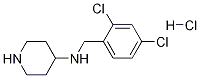 (2,4-二氯-苄基)-哌啶-4-基-胺盐酸盐 结构式