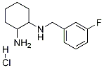 N-(3-氟-苄基)-环己烷-1,2-二胺盐酸盐 结构式