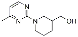 [1-(4-甲基-嘧啶-2-基)-哌啶-3-基]-甲醇 结构式