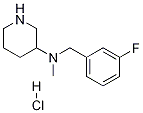 (3-氟-苄基)-甲基哌啶-3-基-胺盐酸盐 结构式