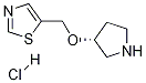 5-((R)-Pyrrolidin-3-yloxymethyl)-thiazole hydrochloride 结构式