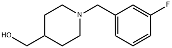 1-(3-氟-苄基)-哌啶-4-基]-甲醇 结构式