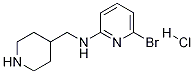 (6-Bromo-pyridin-2-yl)-piperidin-4-ylmethyl-amine hydrochloride 结构式