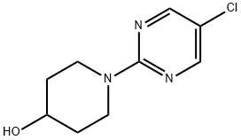 1-(5-氯嘧啶-2-基)哌啶-4-醇 结构式