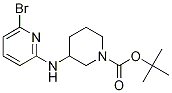 3-(6-Bromo-pyridin-2-ylamino)-piperidine-1-carboxylic acid tert-butyl ester 结构式