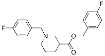 1-(4-氟-苄基)-哌啶-3-羧酸4-氟-苄基酯 结构式