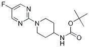 [1-(5-氟嘧啶-2-基)-哌啶-4-基]-氨基甲酸叔丁基酯 结构式